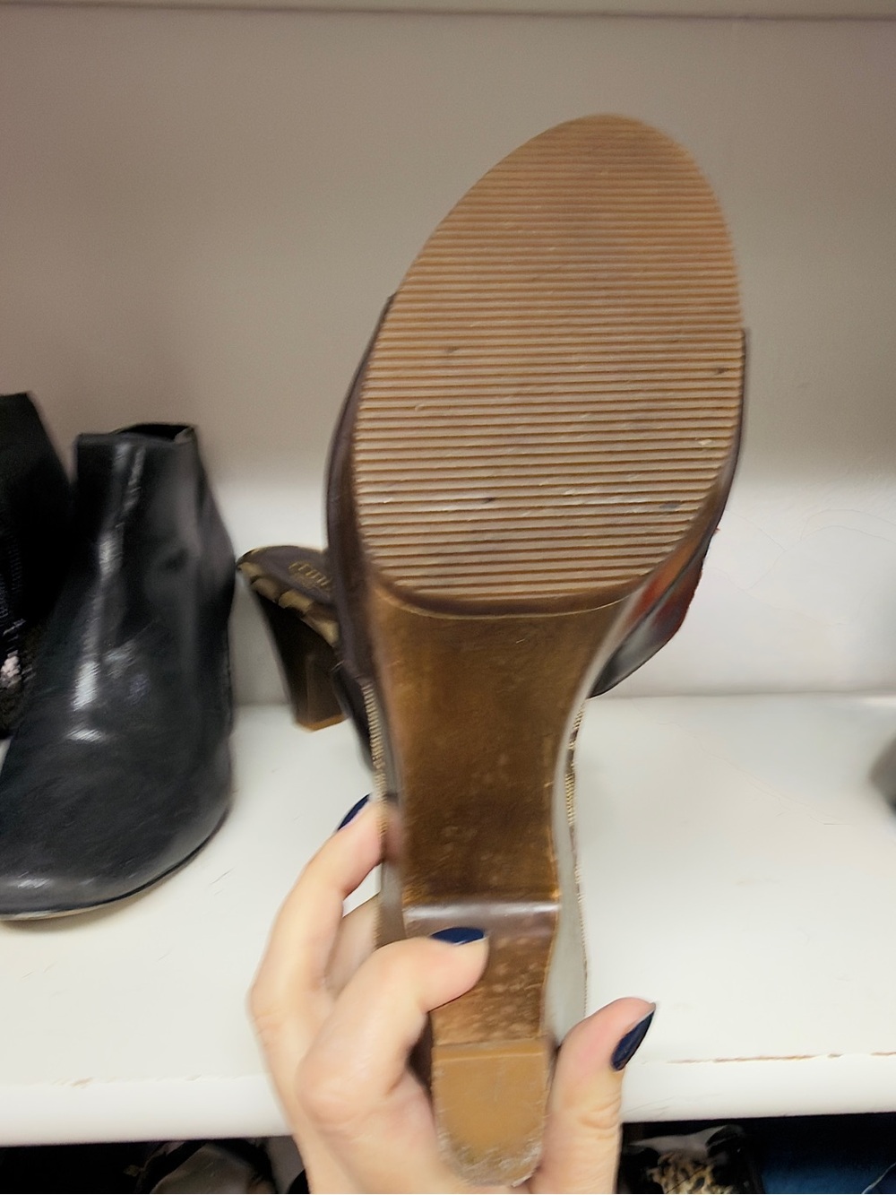 Coach Women's Slides Sandals. Brocade CC Signature Heels. Comfy and cute - Picture 4 of 5